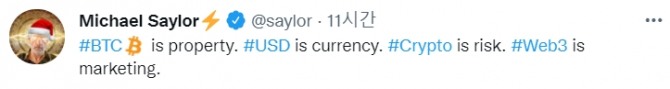 사진=마이클 세일러 트위터