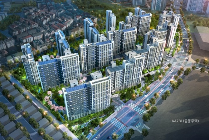 e편한세상 검단 어반센트로 조감도. (사진=DL이앤씨)