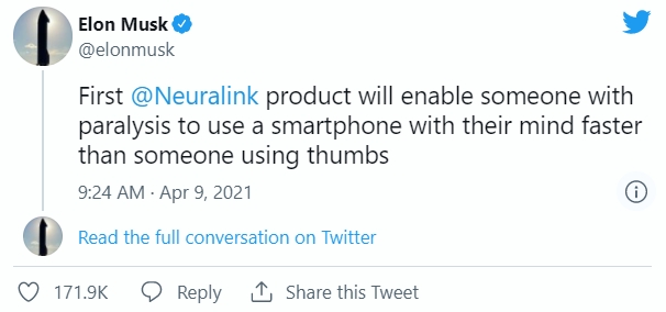 사진=일론 머스크 트위터