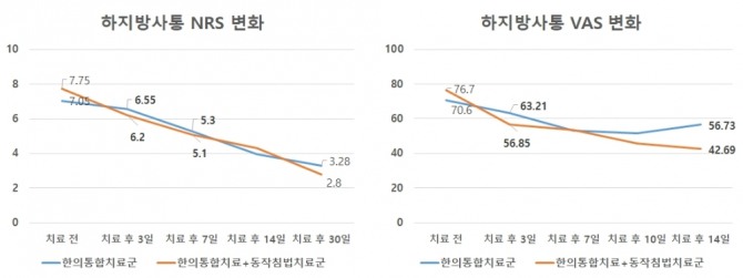 자생한방병원 척추관절연구소 노제헌 한의사 연구팀은 허리디스크 환자를 대상으로 연구를 실시한 결과 한의통합치료와 동작침법을 받은 환자군의 하지방사통이 이른 시점(3일차)에 개선됐다. 사진=자생한방병원