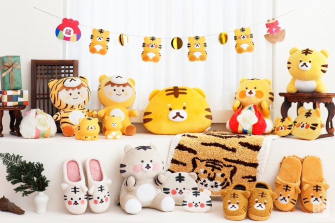 아성다이소는 새해를 맞아 호랑이가 복을 전달하는 '복 호랑이 기획전'을 연다. 사진=아성다이소