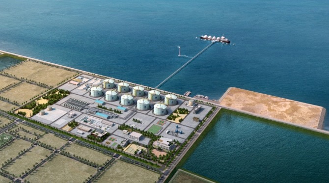 한국가스공사가 추진 중인 당진 LNG 제5기지 조감도. 사진=현대제철