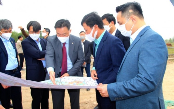 대우건설이 하이중 자락산업단지 개발과 관련한 실태조사를 실시하고 있다. 사진=하이둥신문