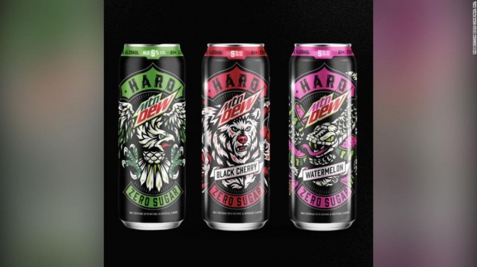 펩시코가 곧 출시할 예정인 ‘하드 마운틴듀’. 사진=펩시코