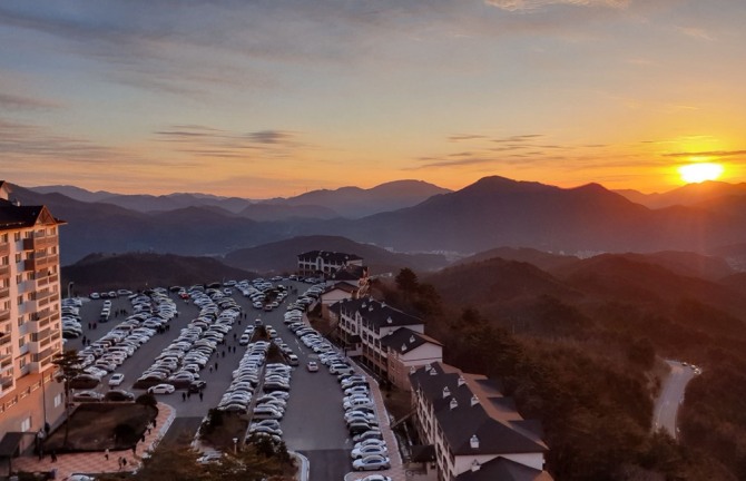 부영그룹 오투리조트에서 본 일출. 사진=부영그룹