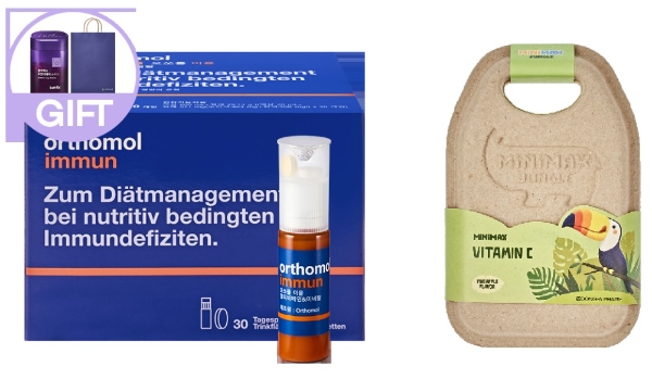 동아제약 '오쏘몰이뮨+우먼디데이 솔루션', '미니막스 비타민C' 사진=동아제약