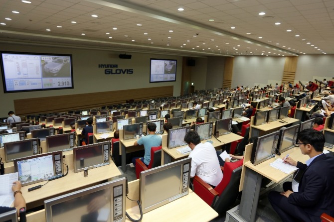 현대자동차그룹 계열 현대글로비스가 운영중인 경남 양산의 중고차 경매장. 사진=현대글로비스