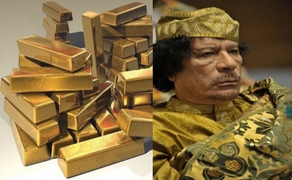 벨기에 당국이 무아마르 알 카다피(오른쪽)의 유럽 내 자산을 횡령했다는 혐의로 리비아 투자청장을 대상으로 체포 영장을 발부했다. 사진=트위터 캡처