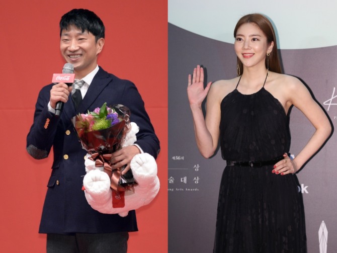 가수 겸 배우 손담비(39)와 스피드 스케이팅 국가대표 출신 이규혁(44)이 25일 오는 5월 결혼한다고 발표했다.사진=뉴시스
