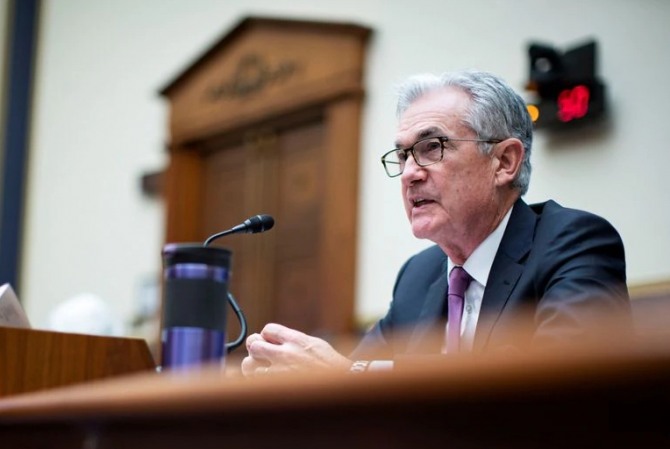 제롬 파월 연준 의장의 발표 이후 선물지수가 하락했다. 사진=로이터