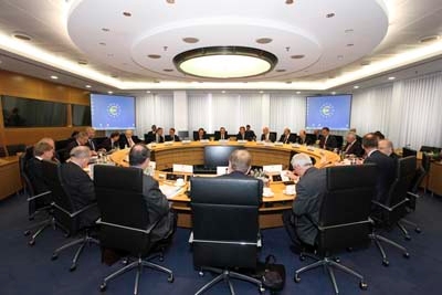 유럽중앙은행 ECB 회의 모습  