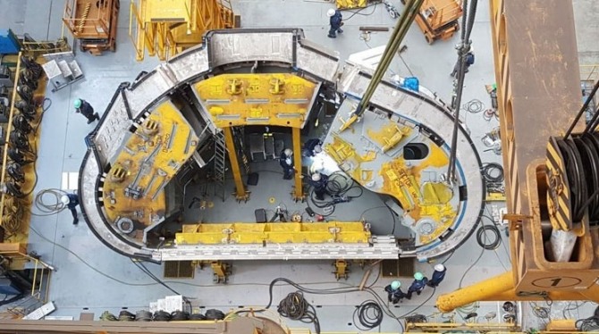 프랑스에서 국제핵융합실험로가 조립되고 있다. 사진=ITER