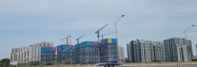 운정3지구 아파트 건설 현장 모습. 사진=글로벌이코노믹DB