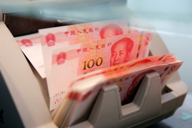 중국 위안화 지폐. 사진=로이터