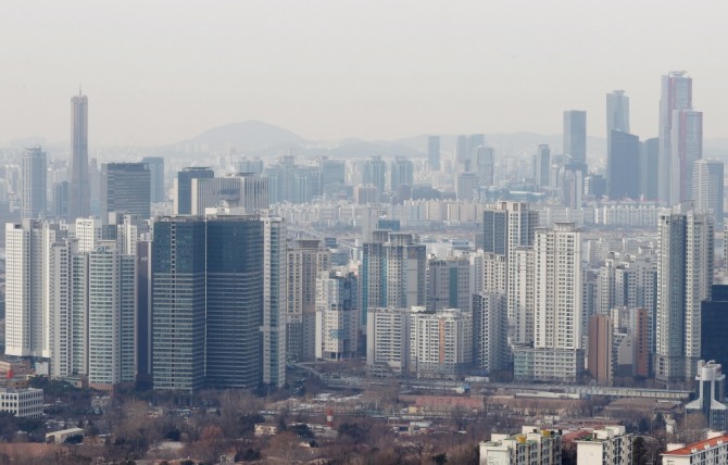 서울 강남의 고층 아파트들 모습. 사진=연합뉴스