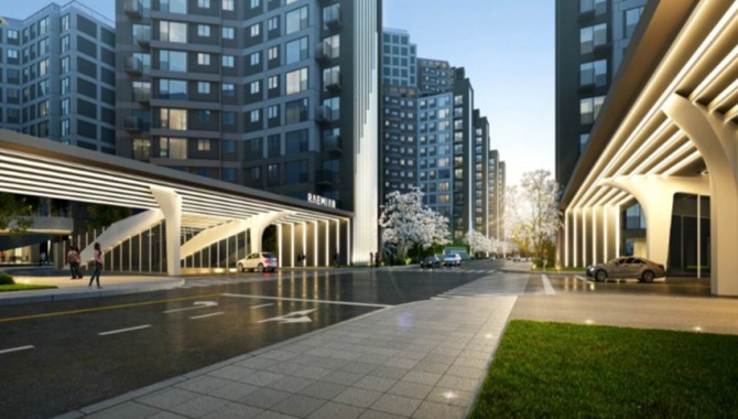 ‘래미안 원페를라’ 출입구·문주 이미지. 사진=삼성물산