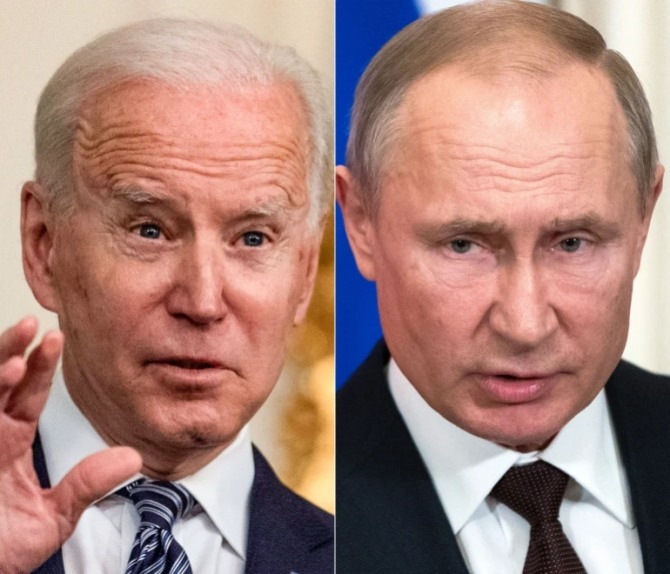 조 바이든 미국 대통령과 블라디미르 푸틴 러시아 대통령이 12일(현지시간) 약 62분간 전화로 우크라이나 사태를 협의했으나  별다른 합의점을 찾지 못했다. 사진=로이터