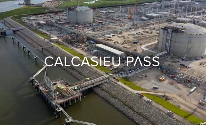 칼카시외(Calcasieu pass) 수출 터미널이 최초로 개방되었다. 사진=칼카시외 사이트