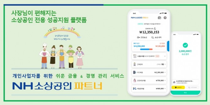 전북농협은 농협상호금융이 금융을 비롯해 경영·세무 지원, 식자재 구매 등을 한데 모은 소상공인 전용 모바일 플랫폼 'NH소상공인 파트너'를 출시했다고 28일 밝혔다. 사진=농협