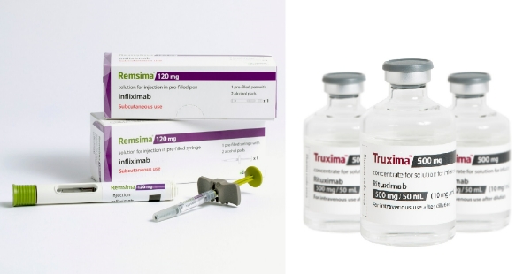 (좌)램시마SC (우)바이오시밀러 트룩시마. 사진=셀트리온