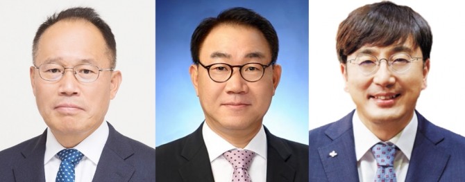 충암고 출신 기업인,왼쪽부터 옥경석 한화 기계부문 사장-김태준 아워홈 사장-차인혁CJ올리브네특웍스 대표이사.사진=연합
