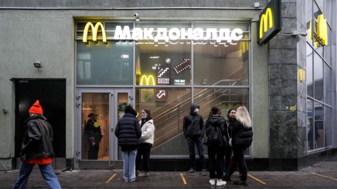 러시아에 있는 맥도날드 점포