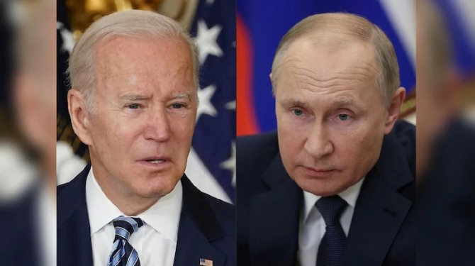 조 바이든 미국 대통령(왼쪽)과 블라디미르 푸틴 러시아 대통령.
