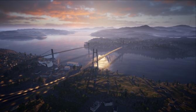 소트라 고속국도 프로젝트 구간의 현수교 조감도. 사진=SK에코플랜트