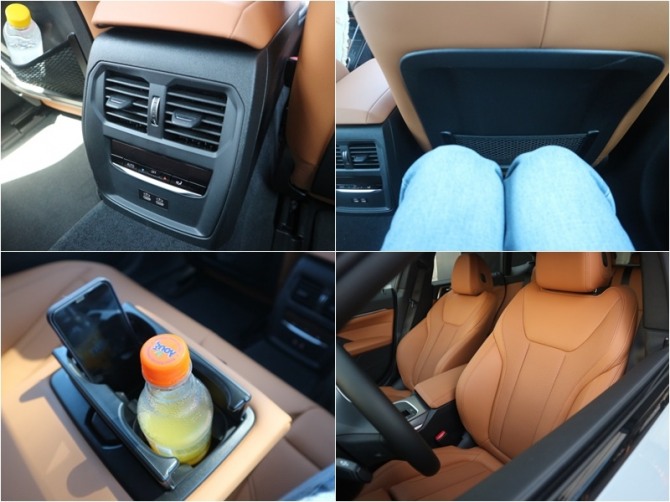 BMW i4 2열 편의장비과 거주성 모습. 사진=글로벌이코노믹 김정희 기자