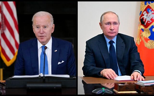 조 바이든 미국 대통령과 블라디미르 푸틴 러시아 대통령. 사진=AP/뉴시스