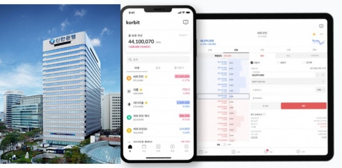신한은행에서 가상화페 거래소 코빗을 통해 일부 법인에 실명 확인 입출금계좌를 발급했다. [사진=글로벌이코노믹DB]