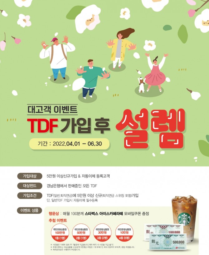 BNK경남은행은 TDF 가입 대고객 이벤트를 진행한다. [사진=BNK경남은행]