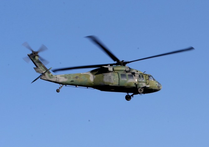 노태우 대통령 시절 대통령 전용헬기로 사용된 UH-60 블랙호크 헬기. UH-60은 현재 육군과 특전사령부에서 수송 및 강습용으로 운용하고 있다. 사진=뉴시스
