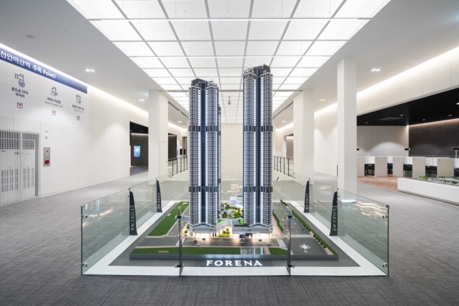 한화 포레나 천안아산역 분양홍보관. 사진=한화건설