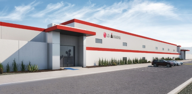 멕시코 라모스 아리즈페 소재 ‘LG마그나 이파워트레인’ 생산공장 조감도. 사진=LG전자