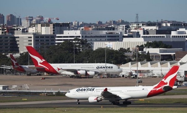 호주의 시드니 공항의 콴타스여객기 모습. 사진=로이터