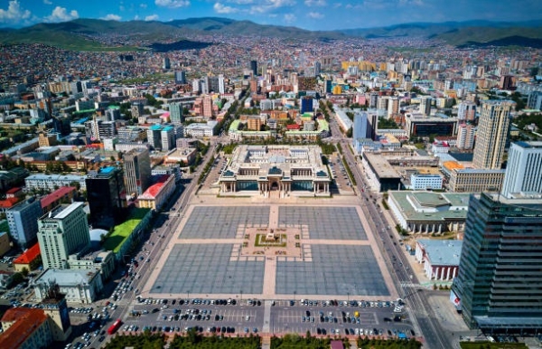 몽골 울란바토르시 징기스칸 광장 전경. 사진=게티이미지뱅크