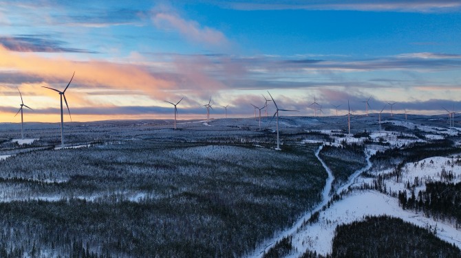 스웨덴 스타브로 풍력발전 전경. 사진=중부발전