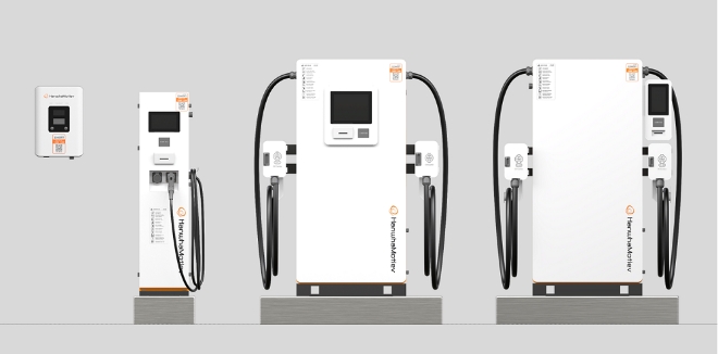 한화모티브 전기차 충전기 디자인. 사진=한화큐셀