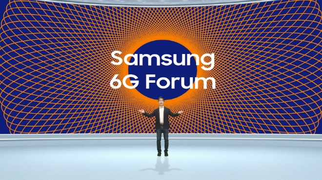 삼성전자가 13일 온라인으로 개최한 제1회 '삼성 6G 포럼(Samsung 6G Forum)'에서 승현준 삼성리서치 연구소장 사장이 인사말을 전하고 있다. 사진=삼성전자 