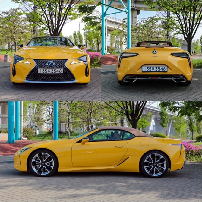 렉서스 LC500 컨버터블. 사진=김정희 기자