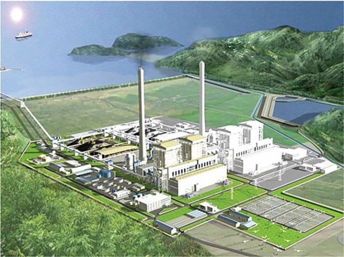 베트남 꽝빈성 꽝짝1 석탄화력발전소 조감도. 사진=베트남전력공사