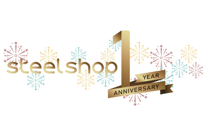 동국제강 철강 전자상거래 플랫폼 ‘스틸샵(steelshop)’ 1주년 기념 로고. 사진=동국제강