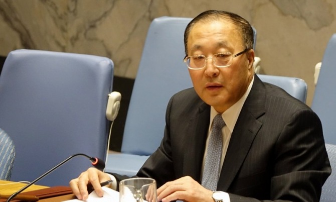 장쥔 유엔 주재 중국  대사. 사진=신화 통신