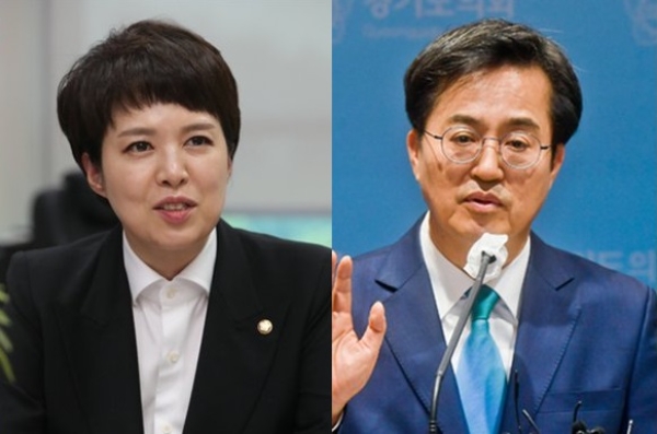 경기도지사 선거에서 맞붙은 김은혜 국민의힘 후보(왼쪽)와 김동연 더불어민주당 후보. 사진=연합뉴스