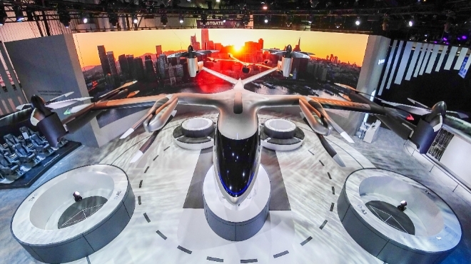 현대차그룹이 지난 2020년 1월 미국 라스베이거스 'CES 2022'에서 수직이착륙기 형태의 S-A1 기체를 공개했다. 사진=현대차그룹