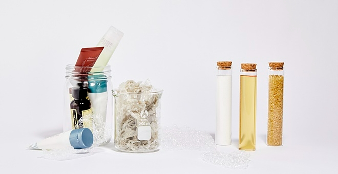 한화솔루션이 투자한 미국 노보루프의 업사이클링 소재 오이스트라. 사진=한화솔루션