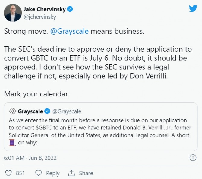 사진=제이크 체르빈스키 트위터