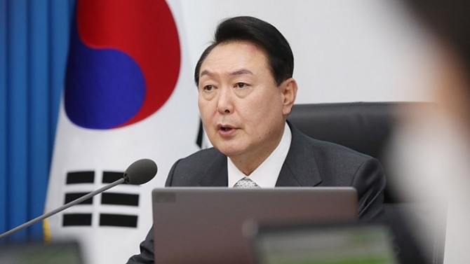 尹总统，作为“韩国首脑”首次出席北约峰会……“将进行多个双边会谈”。照片=总统室记者团