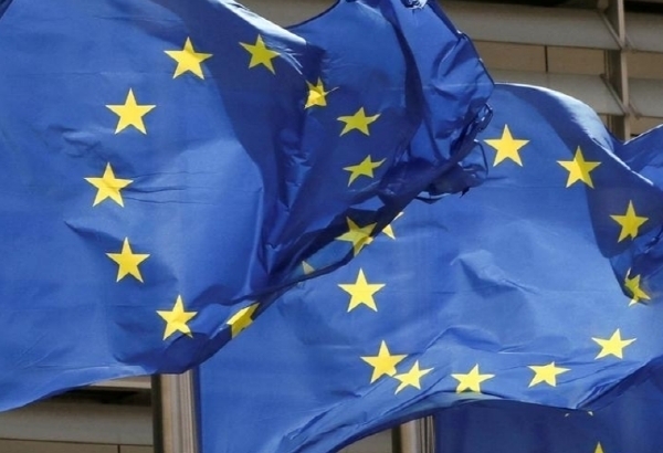 벨기에 브뤼셀 소재 유럽연합(EU) 본부에 걸린 EU 깃발의 모습. 사진=로이터